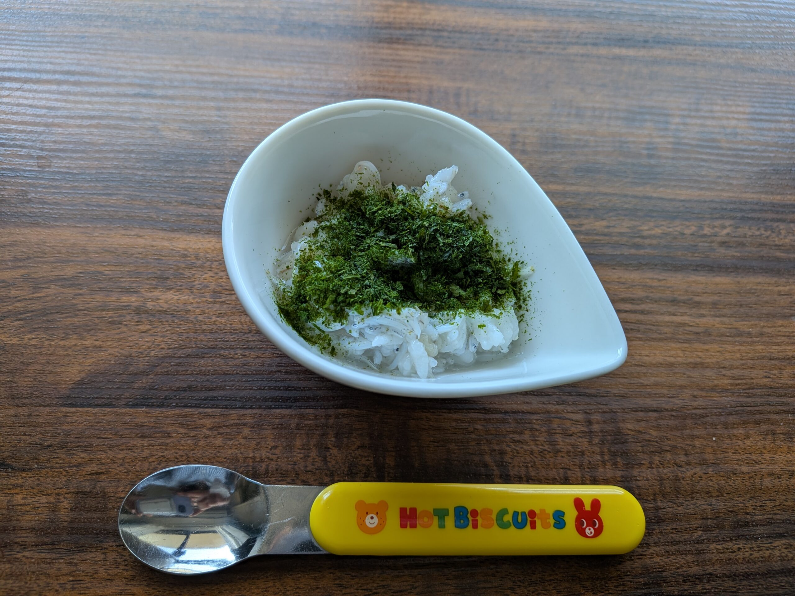 しらすと青のりのとろとろ粥
